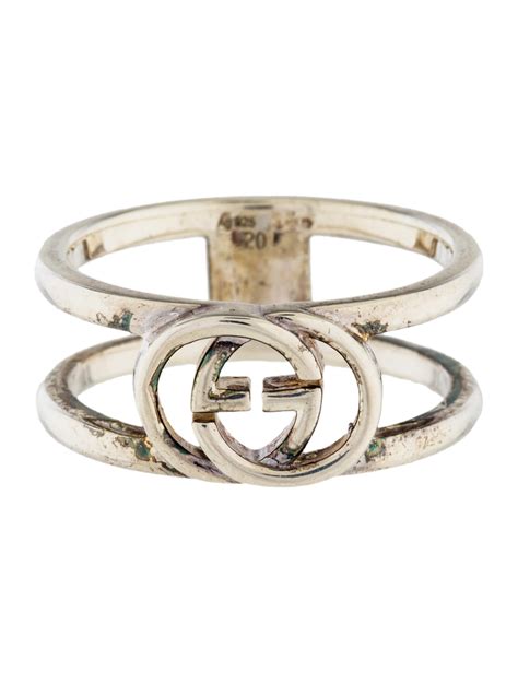 gucci interlock ring|gucci interlocking ring silver.